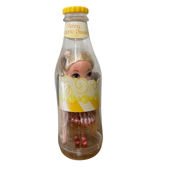 Yummi Land Soda Pop Doll Penny Pineapple Passion Bottle Vintage Red Stripe Dress - Picture 1 of 9